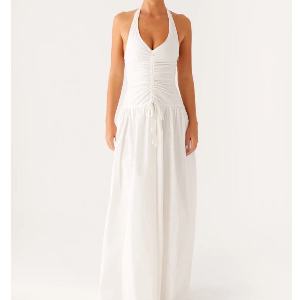 Peppermayo Narnie Maxi Dress Ivory Size 8 New With Tags